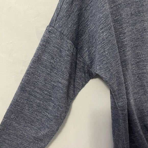 🟢Christopher & Banks Blue3/4 Sleeve Front Tie V Neck  Top Size PS NWT - Picture 6 of 8